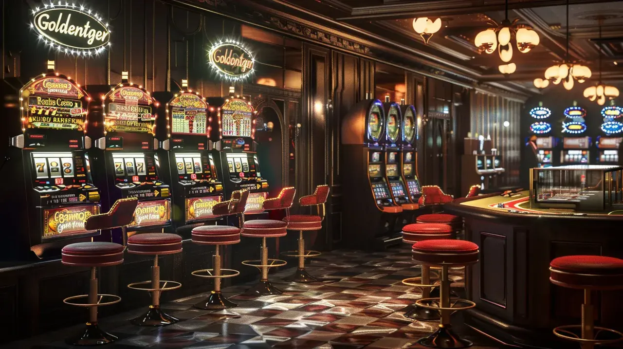 Interior de casino online moderno em Portugal